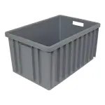 Pojemnik transportowy skrzynka plastikowa pełna EURO 300 SZARA TRART