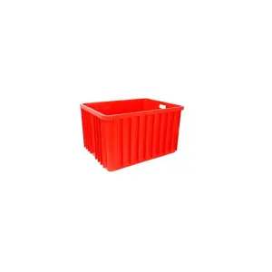 Skrzynia plastikowa 800x600x450 Pojemnik transportowy 150 kg czerwony