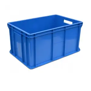 Pojemnik skrzynka plastikowa pełna EURO 300-1 NIEBIESKA PEART